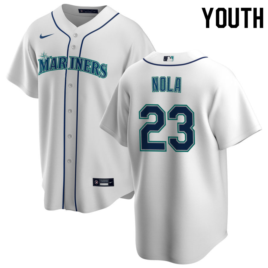 Nike Youth #23 Austin Nola Seattle Mariners Baseball Jerseys Sale-White